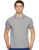 Deniklo Polo Regular Fit Cotton Poly T-Shirt for Men (DK12-M_Grey Melange)