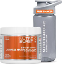 Nutriburst Japanese Marine Collagen Powder Hair, Nails and Glowing Skin Orange(100 g)