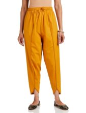 Amazon Brand – Myx Women’s Relaxed Cotton Dhoti Pants (MYX-AW23-BT-05_Deep Yellow_XS)