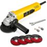 ULTRAFIST Silver UF-AG801 Angle Grinder 850W, 4 Inch/100mm Electric Grinder Machine, 11000 RPM, 220V, Metal Cutting & Grinding Machine 2 Cutting Wheels 2 Grinding Wheels