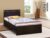 Delite Kom | 1 Year Warranty | Single Bed, Jazz Engineered Wood Bed Without Storage, Wooden Bed (77X37 Inches) | Installation Included | Color – Flowery Wenge | Good For Bedroom