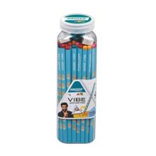 HAUSER ARTZ VIBE PENCIL 50PCS Multicolor Pencils | Extra Dark Lead for Smooth Writing | Ideal for Kids School Use & Drawing