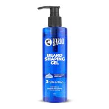Beardo Beard Shaping Gel, 200ml | 3riple Action Transparent Shaving Gel for Men | Shaving gel with Anti-Redness, Calming, Intense Cooling | Suitable for Sensitive Skin