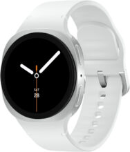 Samsung Galaxy Watch8 (44mm, Bluetooth)(White Strap, Large)