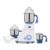 Preethi Diamond 750 Watt Mixer Grinder Stainless Steel | 3 Jars & Flexi Lid | 2Yr Guarantee & Lifelong Free Service | Fbt Motor I Powerful Grinding & Blending Perfect For Smoothies & More White Color