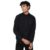Spykar Men Navy Blue Blended Regular FIt Full Sleeve High Neck Printed Casual Sweatshirt
