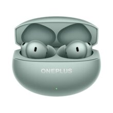 OnePlus Buds 4 TWS Earbuds with Upto 55dB Real-time ANC, Adaptive Mode, Dual Drivers with DACs, 3D Audio, Upto 45hrs Music Playback, ,Dual-Device connectivity, 47ms Low Latency, Zen Green