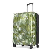 Aristocrat Combat Check-In Trolley Bag, 73 Cm Large Hardside Luggage | 8 Wheels, Combination Lock | Polycarbonate | 5 Year International Warranty | Green