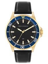French Connection Leather Analog Black Dial Men’s Watch-Fce23Bl-G