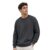 NOBERO Men’s Cotton Blend Crew Neck Oversized Fit Sweatshirt (1M-TWSS-R0005_Graphitep_Large)