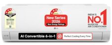 Lg 1.5 Ton 3 Star, New Star Rated, Smart Inverter Split Ac (Copper, Ai Convertible 6-In-1, Faster Cooling & Energy Saving, Diet Mode+, Hd Filter With Anti-Virus Protection,Him Clean, As-Q18Jnxe,White)