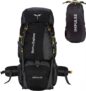 Impulse Rucksack bags 80 litres travel bag for men tourist bag for travel backpack for hiking trekking Bag for men camping Curve Black with 1 year Warranty | Black
