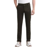 Arrow Men’S Printed Slim Fit Acrylic Casual Trouser