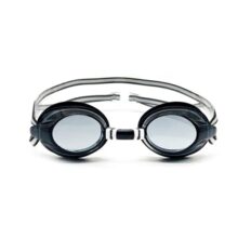 BURNLAB Swimming Goggles for Everyday Pool Use, Clear Vision Lens, Easy Adjustable Strap, Unisex Adult (black)