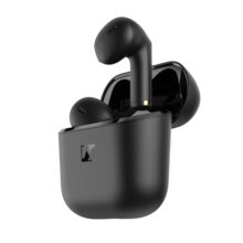 Sennheiser ACCENTUM Open True Wireless Earbuds-Smart Touch Controls, Lightweight & Breathable Design, Upto 28H Battery, Quick Charging, IPX4 Splash Resistance-Black