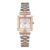Daniel Hechter Paris Cambon Collection Luxury Watch for Women with Square Dial, Crystal Accents, Stainless Steel Strap and Water Resistant – DHW2008