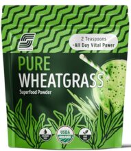 Sparkfusion 100% Pure Wheatgrass Powder 200 g | Green Superfood Powder for Smoothies | Wheat Grass Juice Organic | Immunity booster For Men And Women