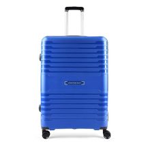 Aristocrat Harbour 76Cm Polypropylene Hardsided Large Size 8 Wheels Blue Suitcase