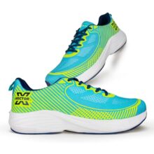 Vector X Drifter Unisex Jogging Shoes for Men, Women & Boys|Breathable Mesh Upper, EVA Phylon Sole, Memory Foam Midsole|Stylish Running & Walking Indoor Outdoor Sports Sneakers (Cyan, 10)