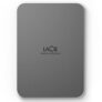 LaCie Mobile Drive Secure 4TB External Hard Drive Portable HDD – Space Grey, USB-C 3.2, for PC and Mac, Post-Consumer Recycled, with Adobe All Apps Plan and Rescue Services (STLR4000400)