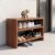 CABPRO Wooden 3 Tier Shoe Rack for Home, Shoe & Slipper Organizer Stand, Multipurpose Wooden Shoe Rack for Entryway Bedroom & Closet, DIY Assembly, Walnut Brown