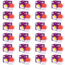 Philips 0.5W LED Bulb Red | Joy Vision Plug-and-Play LED Night Lamp | Night Light for Bedrooms & Corridors | 2-Pin Socket | Energy Saving, Long Life | Pack of 24
