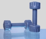 De jure Fitness (Set of 2) PVC Dumbbells Weights Fitness Home Gym Exercise Barbell (Pack of 2) Light Heavy for Women & Men’s Dumbbell-1kg. (Grey)