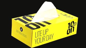 10On Lite Soft Facial Tissue Box – 2 Ply Napkins,100 Pulls – 18X20 Cms