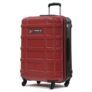 Uppercase Cargo 74Cm(Large) Check-In Trolley Bag Dual-Tone Spinner Hardsided Luggage Secure Combination Lock Scratch-Proof Surface Mesh Convipack Suitcase For Men & Women 2000 Days Warranty(Red)