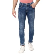 Spykar Men’s Skinny Fit Low Rise Casual Jeans