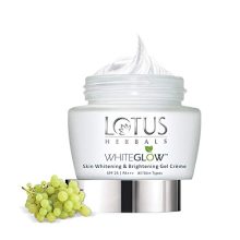 Lotus Herbals Whiteglow Skin Whitening And Brightening Gel Face Cream With Spf-25, For All Skin Types, 60G (Pack Of 1)