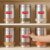 HAZEL Stainless Steel Kitchen Container | 1200 ml Each Transparent Kitchen Container Set with Glossy Finish | Multipurpose Airtight Container for Kitchen Storage organizer, Set of 6