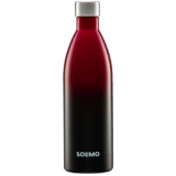 Amazon Brand – Solimo 1000ml Stainless Steel Vacuum Insulated Bottle | Double-Wall Insulation, Leak-Proof, 24 Hours Hot and Cold | for Work, Home, Commute and Travel | Red & Black