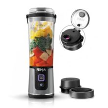 Ninja Blast Portable Cordless Blender (BC151INBK) – 530ml | USB-C Rechargeable | Crushes Ice & Frozen Fruit | BPA Free, Leak-Proof Travel Lid