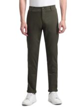 U.S. POLO ASSN. Men’s Green Solid Mid Rise Cotton Button Regular Fit Trousers (USTRO1583_Green_38)