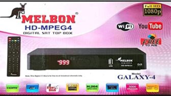 MELBON Galaxy-4 HD-MPEG4 Digital Set TOP Box get Life time Free Channels No Monthly Charges(Black)