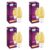 Philips Led Deco Yellow 0.5W Glass Candle (Pack Of 4)