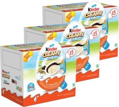 Kinder Creamy Milk & Crunchy Rich Fudges(5 x 19 g)