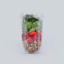 Wonderchef Nutri-Blend Long, High, Transparent Big Jar 500ml Compatible with NB Smart Photon Snowflake Bolt 2 Jar Go Durable Replacement Jar for Smoothies Dry Grinding Blending