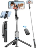 WHEELZ&MOUNTZ Bluetooth Extendable Selfie Stick with Wireless Remote,103 Cms Long Selfie Stick, Detachable Mobile Holder, Adjustable, Compatible for iPhone/OnePlus/Samsung/Vivo/Oppo and All Smartphone