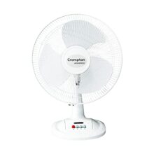 Crompton Hispeed Gale Classic 400 Mm Table Fan | Superior Air Delivery | Smooth Oscillation | Easy Neck Tilt Mechanism |2 Year Warranty | Kd White