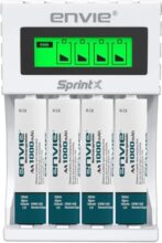 Envie ECR 11 MC Fast AA/AAA Battery Charger + 4X AA 1000mAh Batteries