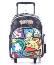 STRIDERS Pokemon School Bag for Kids | Spacious Durable Rolling Backpack | Padded Comfortable Straps & Fun Design | Ideal for School Travel & Play