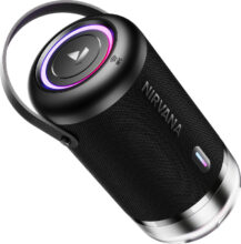 boAt Nirvana Luxe, 360 Spatial Audio,LDAC, Dual Drivers, 15Hrs Battery, App Support 100 W Bluetooth Speaker(Charcoal Black, Mono Channel)