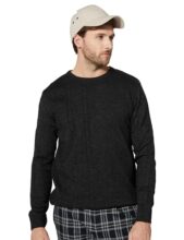 Amazon Brand – Symbol Men’s Acrylic Sweater_SYM-A23-SWT-12_Anthra,Cable_M