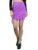 Ketch Women Ruched Knot Hem Skirt Khst000009 Purple S