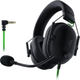 Razer BlackShark V2 X Smartchoice Wired Gaming Headset with Mic, 7.1 Surround Sound, 50mm Drivers, Memory Foam Cushions, Multi-Platform (PC/PS/Xbox/Switch/Mobile), 3.5mm Jack_Black
