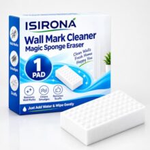ISIRONA Wall Mark Cleaner Magic Sponge Eraser Pack of 1 | No Harsh Chemicals, Works with Water