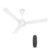 Havells 1200mm Ambrose DX BLDC Motor Ceiling Fan for Home | Remote Controlled, High Air Delivery Fan | 5 Star Rated, Upto 60% Energy Saving| Power: 380 RPM| 2 Year Warranty | (Pack of 1, White)
