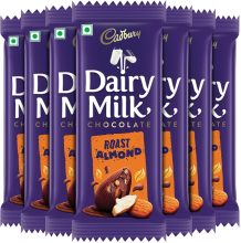 Cadbury Dairy Milk Roast Almond Chocolate Bars(7 X 80 G)